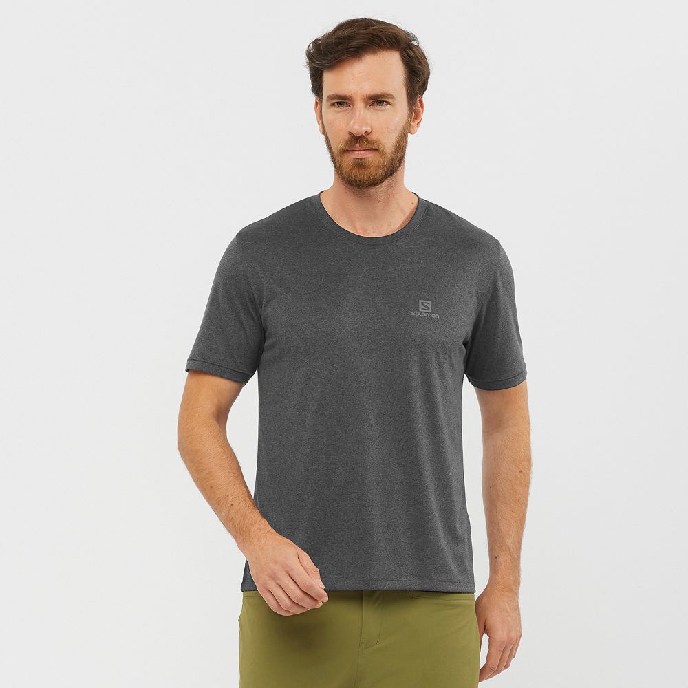 Camisetas Salomon Hombre Gris - Salomon Argentina EXPLORE M,284351-UQA